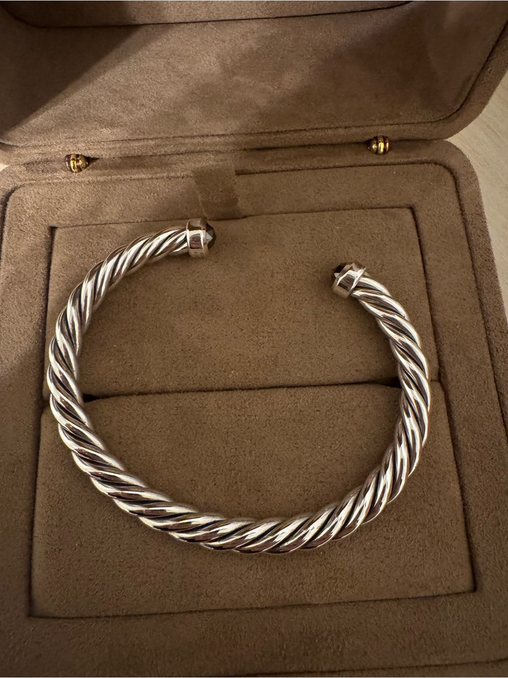 DAVID YURMAN EXCLUSIVE BLACK DIAMOND BRACELET STERLING SILVER - Picture 3 of 6